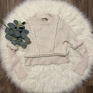 Knitz By For Love And Lemons Billy Crop Sweater